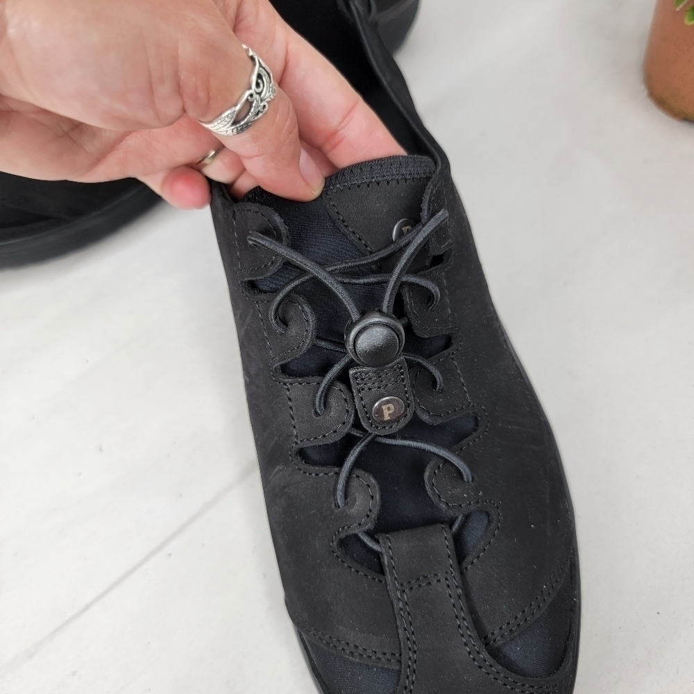 Pandere Saturday working leather women adjustable shoes black 10 - Picture 6 of 9